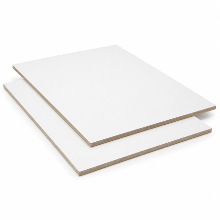 HDF lacuit alb ambele fete pentru placarea peretilor laterali 4mm, 2850 x 2070 mm